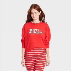 Women's Merry & Bright Matching Family
Sweatshirt - Wondershop™ Red XXL